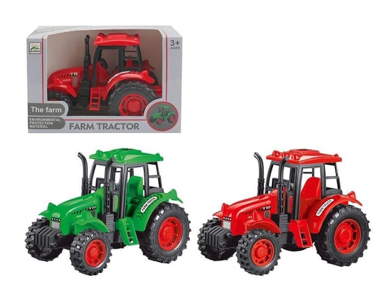 Traktor zielony/czerwony ASKATO