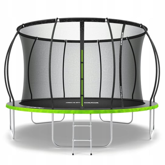 Trampolina ogrodowa z siatką wewnętrzną dla dzieci z drabinką 374cm 12FT - Zipro Zipro