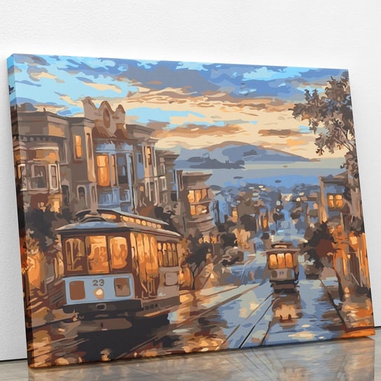 Tramwajem na miasto - Malowanie po numerach 50x40 cm ArtOnly