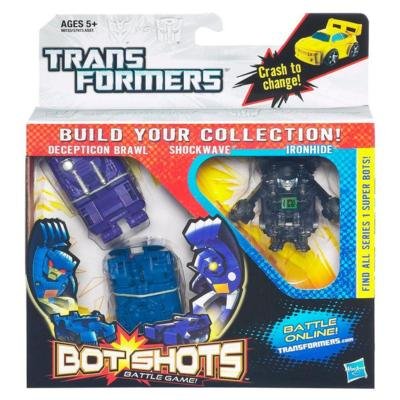 Transformers, figurki Bot Shots: Decepticon Brawl, Shock Wave, Ironhide, 3 szt. Transformers