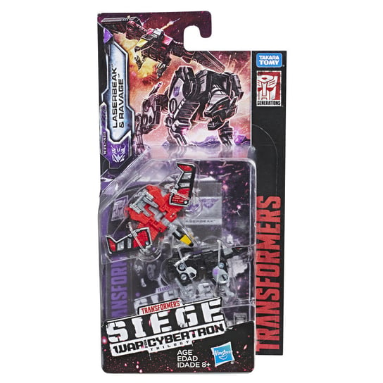 Transformers, Siege War for Cybertron, Micromaster, figurki Laserbeak i Ravage, E3420/E3561 Transformers