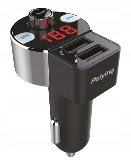 Transmiter FM Peiying BT, 2xUSB, ładowarka URZ0481 Peiying