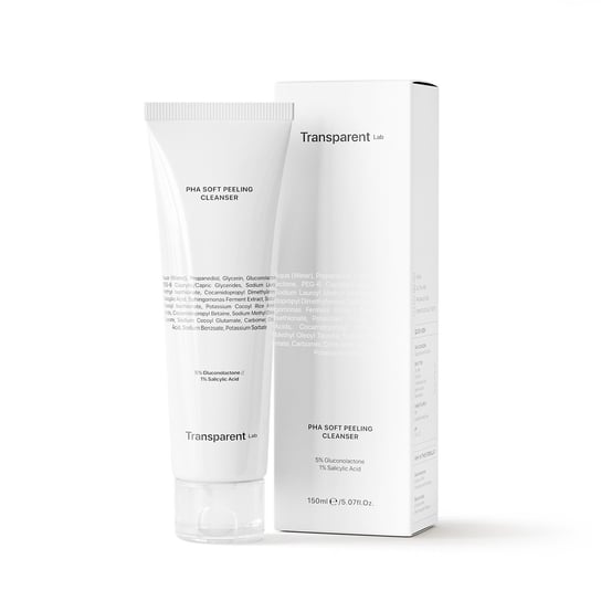Transparent Lab, PHA Soft Cleanser, Oczyszczająco-złuszczający żel do mycia twarzy, 150 ml Transparent Lab