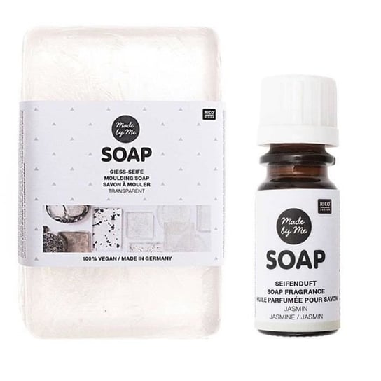 Transparentne mydło do formowania 100% wegańskie 250 g + olejek o zapachu jaśminu Youdoit