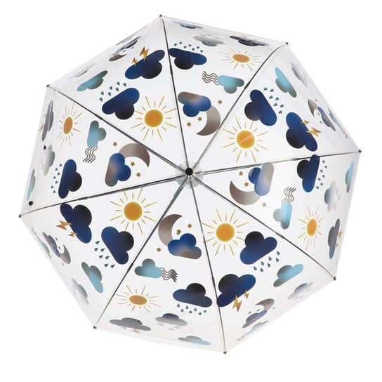 Transparentny parasol przeciwdeszczowy z nadrukiem - Esschert Design Inna marka