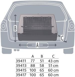 Transporter Journey, rozm.S, 77x51x43 cm Trixie