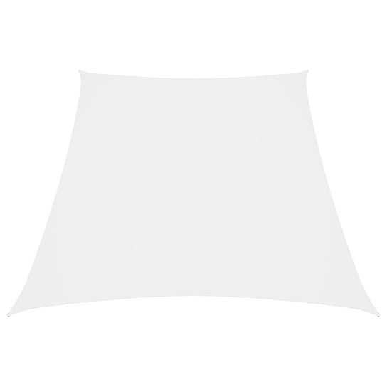 Trapezowy żagiel ogrodowy, tkanina Oxford, 4/5x4 m, biały vidaXL