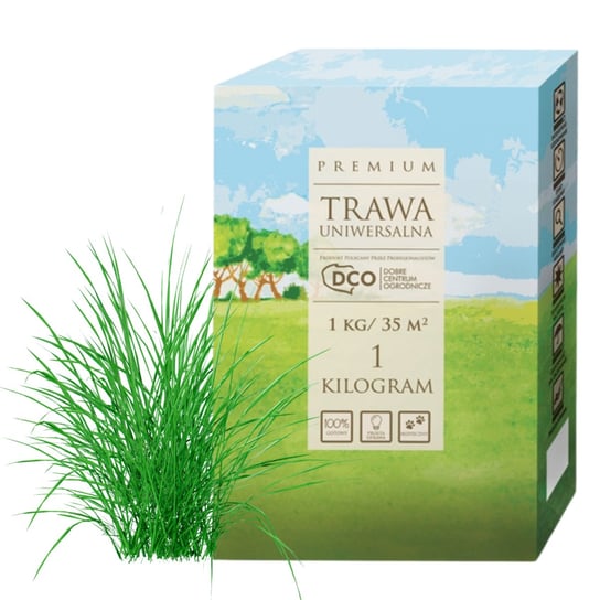 TRAWA UNIWERSALNA ZAGĘSZCZAJĄCA ODPORNA PREMIUM NASIONA 1kg DCO Agronas