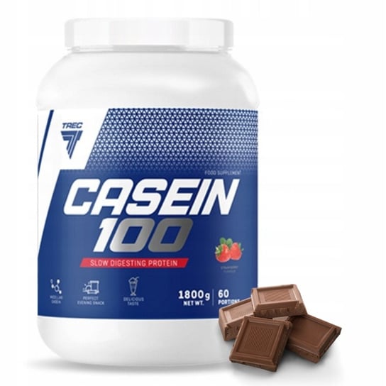 TREC CASEIN 100 1800g KAZEINA MICELARNA BIALKO CZEKOLADA Trec Nutrition