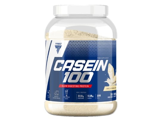 Trec, Odżywka białkowa, Casein 100, 1800 g, truskawka-banan Trec
