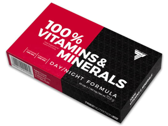 Trec, Suplement witaminowo-mineralny, 100% Vitamins & Minerals, 60 kapsułek Trec