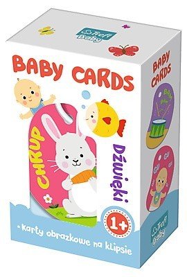 Trefl Baby, karty edukacyjne Baby Cards - Dźwięki Trefl Baby