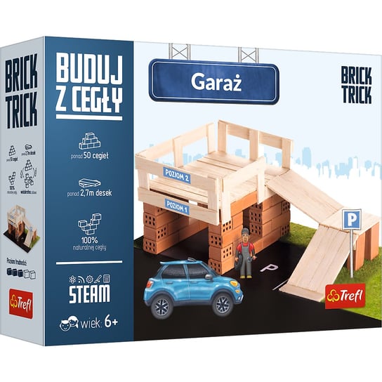 Trefl, Brick Trick, zestaw konstrukcyjny Garaż, Brick Trick