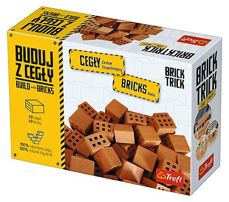 Trefl, Brick Trick, zestaw uzupełniający Buduj z cegły, 40 cegieł Brick Trick