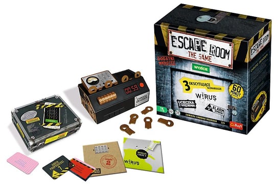 Trefl, gra towarzyska Escape Room z dodatkiem Tajemnicze Morderstwo Trefl