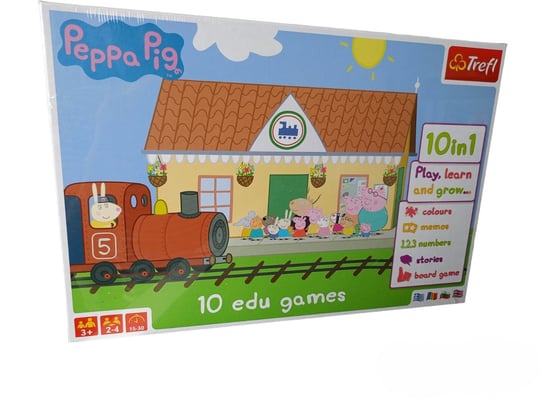 Trefl Peppa Pig 10 edu games 10in1 90361 ENG Trefl