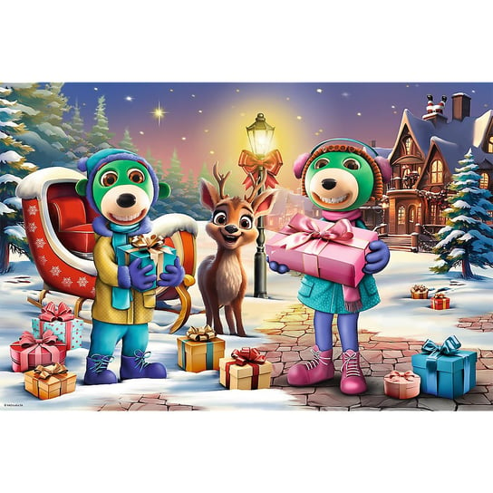 Trefl, Puzzle 24 Maxi, Świąteczny czas z Treflikami, 24 el. Trefl