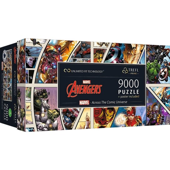 Trefl, Puzzle 9000 Prime, Marvel, Across The Comic Universe 81022 Trefl PAP