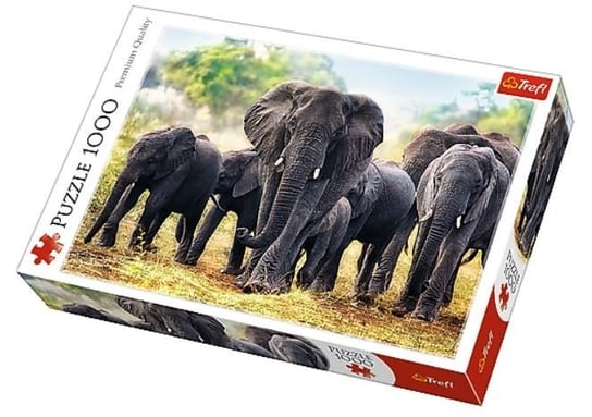 Trefl, puzzle, Afrykańskie słonie, 1000 el. Trefl