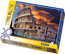 Trefl, puzzle, architektura, Koloseum Rzym, 1500 el. Trefl