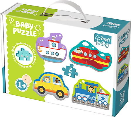 Trefl, puzzle, Baby Classic, Pojazdy transport, 4x2 el. Trefl