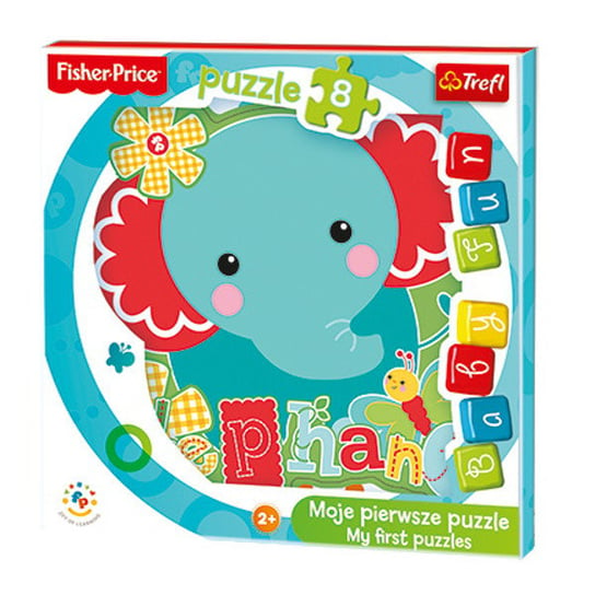 Trefl, puzzle, Baby Fun Słonik, 8 el. Trefl