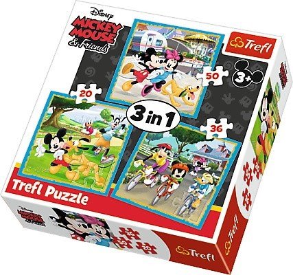 Trefl, puzzle, bajki, Disney, Myszka Miki i Przyjaciele, 20/36/50 el. Trefl
