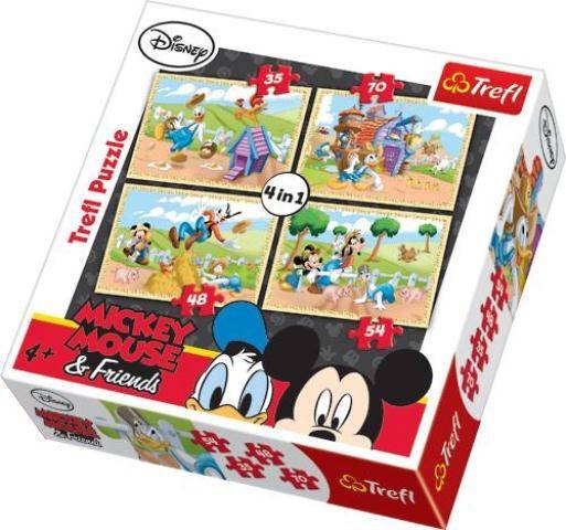 Trefl, puzzle, bajki, Disney, Myszka Miki i Przyjaciele, 35/48/54/70 el. Trefl