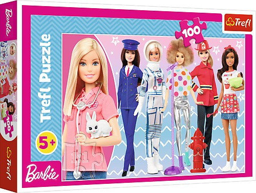 Trefl, puzzle, Barbie Możesz być kim chcesz, 100 el. Trefl