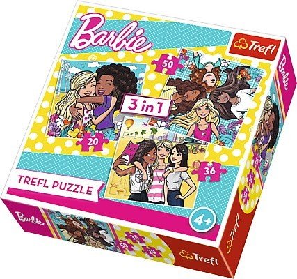 Trefl, puzzle, Barbie, Prawdziwa Przyjaźń, 20/36/50 el. Trefl