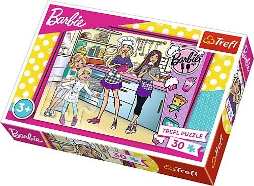 Trefl, puzzle, Barbie Wspólne gotowanie, 30 el. Trefl