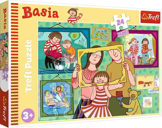 Trefl, puzzle, Basia i jej dzień, 24 el. Trefl