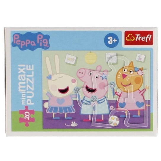 Trefl, puzzle, Beztroski Dzień Peppy, 20 el.. Trefl