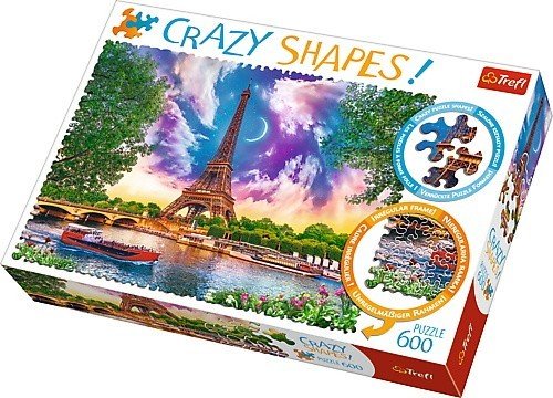 Trefl, puzzle, Crazy Shapes, Niebo nad Paryżem, 600 el. Trefl