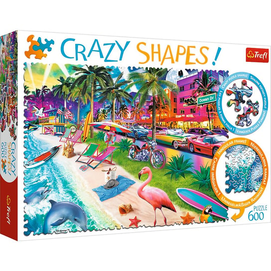 Trefl, Puzzle Crazy Shapes, Plaża w Miami, 1000 el. Trefl