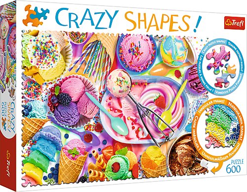 Trefl, puzzle, Crazy Shapes, Słodkie marzenie , 600 el. Trefl