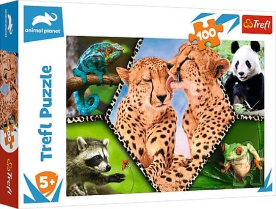 Trefl, puzzle, Discovery Animal Planet, Piękno natury, 100 el. Trefl