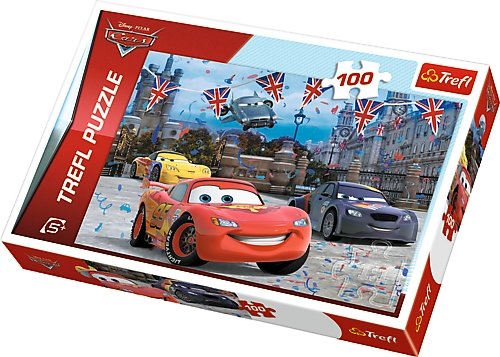 Trefl, puzzle, Disney, Auta 2, Wyścig w Londynie, 100 el. Trefl