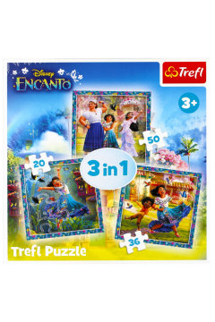 Trefl, puzzle, Disney, Bohaterowie Magicznego Encanto, 20/36/50 el. Trefl