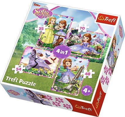 Trefl, puzzle, Disney, Jej Wysokość Zosia, w świecie Księżniczki Zosi, 35/48/54/70 el. Trefl