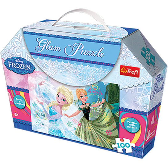 Trefl, puzzle, Disney, Kraina Lodu, Anna i Elsa, 100 el. Trefl