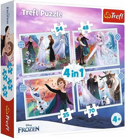 Trefl, puzzle, Disney, Kraina Lodu Dla Dziewczynki, 35/48/54/70 el. Trefl