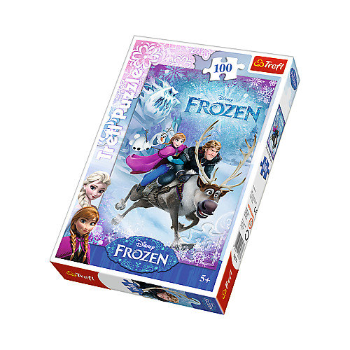 Trefl, puzzle, Disney, Kraina Lodu, Na ratunek Annie, 100 el. Trefl