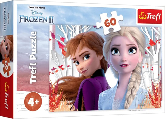 Trefl, puzzle, Disney, Kraina Lodu, Zaczarowany świat Anny i Elsy, 60 el. Trefl