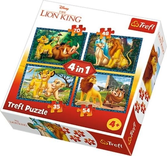 Trefl, puzzle, Disney, Król Lew i przyjaciele, 35/48/54/70 el. Trefl