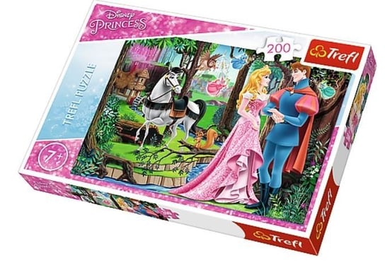 Trefl, puzzle, Disney, Księżniczki, Spotkanie w lesie, 200 el. Trefl