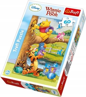 Trefl, puzzle, Disney, Kubuś Puchatek, Małe Co Nieco, Winnie The Pooh, 60 el. Trefl