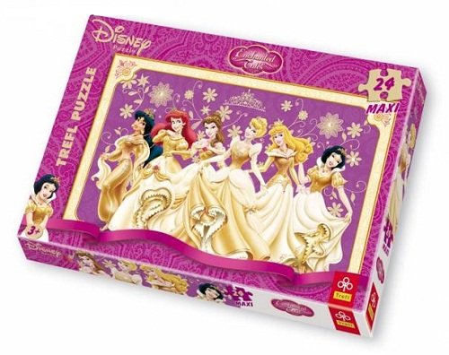 Trefl, puzzle, Disney, Maxi, Księżniczki Disneya, 24 el. Trefl