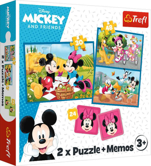 Trefl, puzzle, Disney, memos. Mickey and Friends, 30/48 el. Trefl