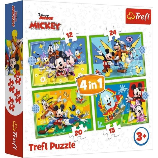 Trefl, puzzle, Disney, Mickey Wśród Przyjaciół, 12/15/20/24 el. Trefl